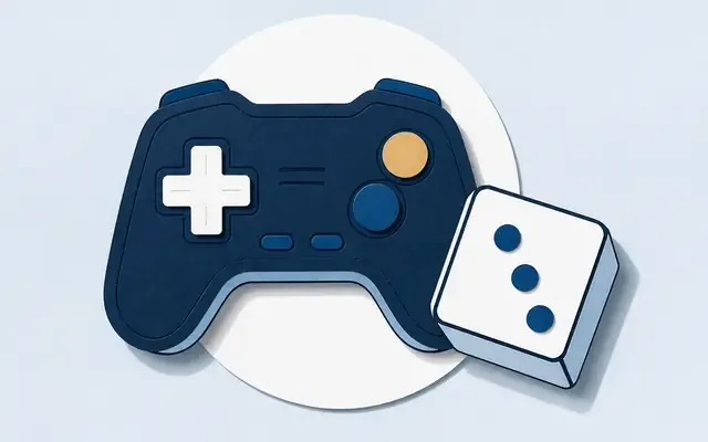 Manette de jeu et de en papier decoupe, illustration du serious game pedagogique