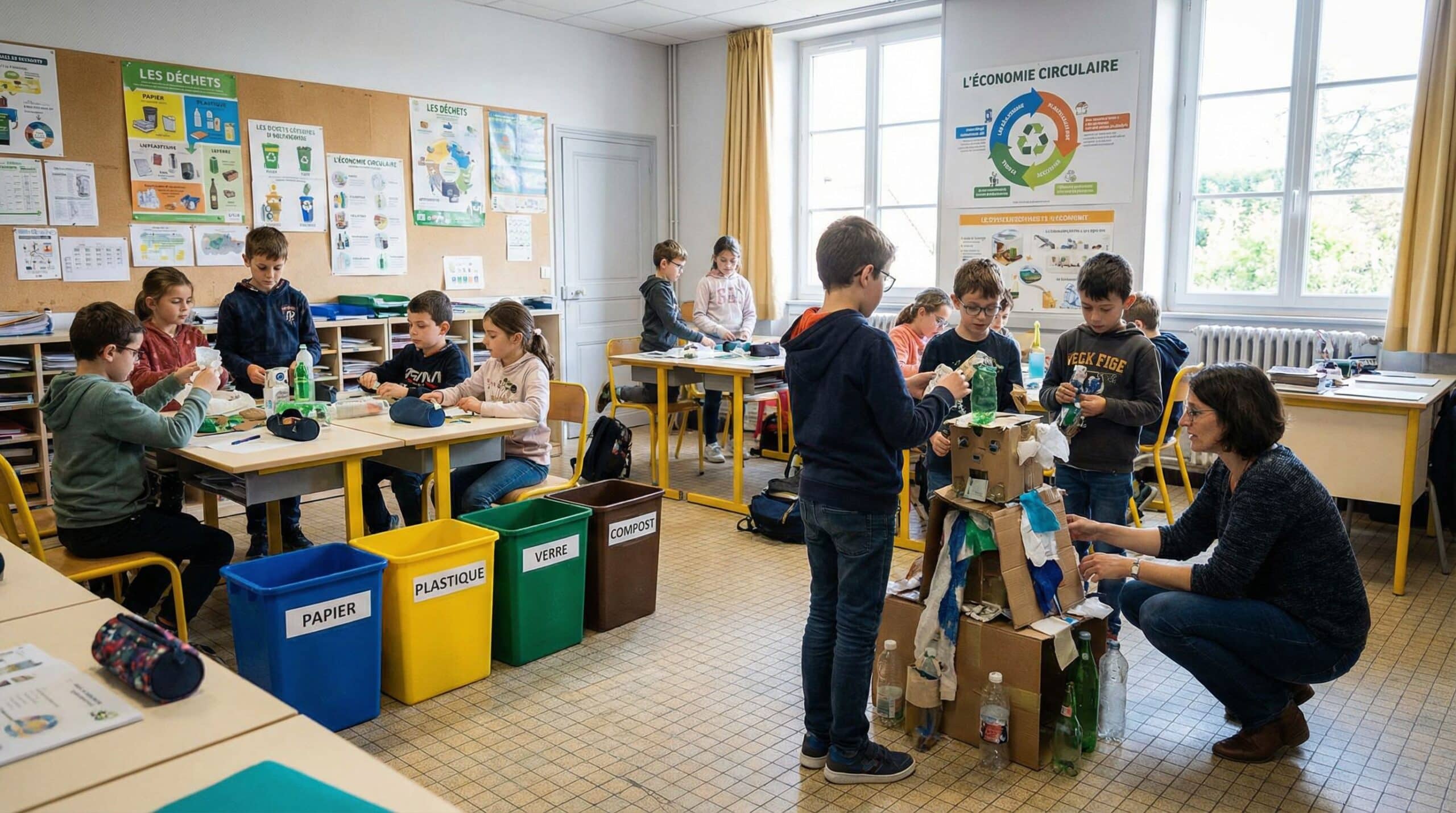 Aller au-delà du recyclage en classe