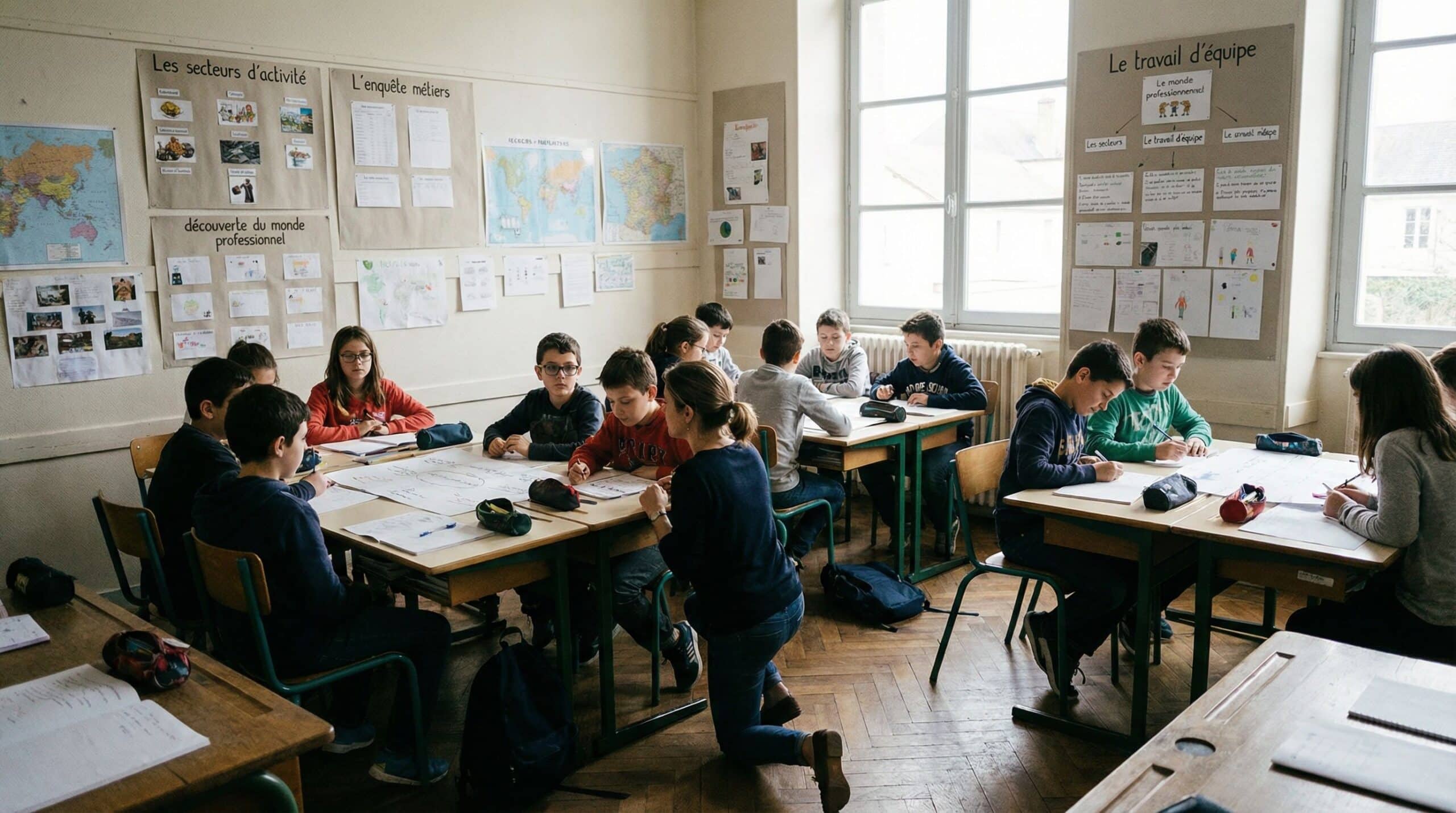 Ce qu’est le travail expliqué aux élèves