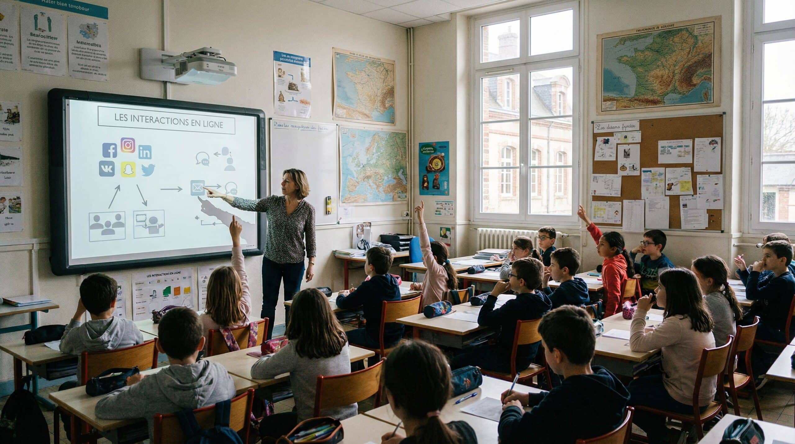 Comment fonctionnent les réseaux sociaux expliqués aux élèves
