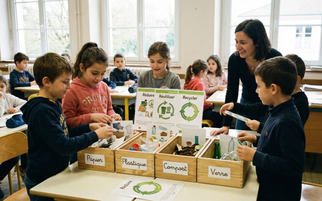 Concevoir un kit pédagogique pour réduire les déchets : des ressources utiles à un dispositif réellement utilisable en classe