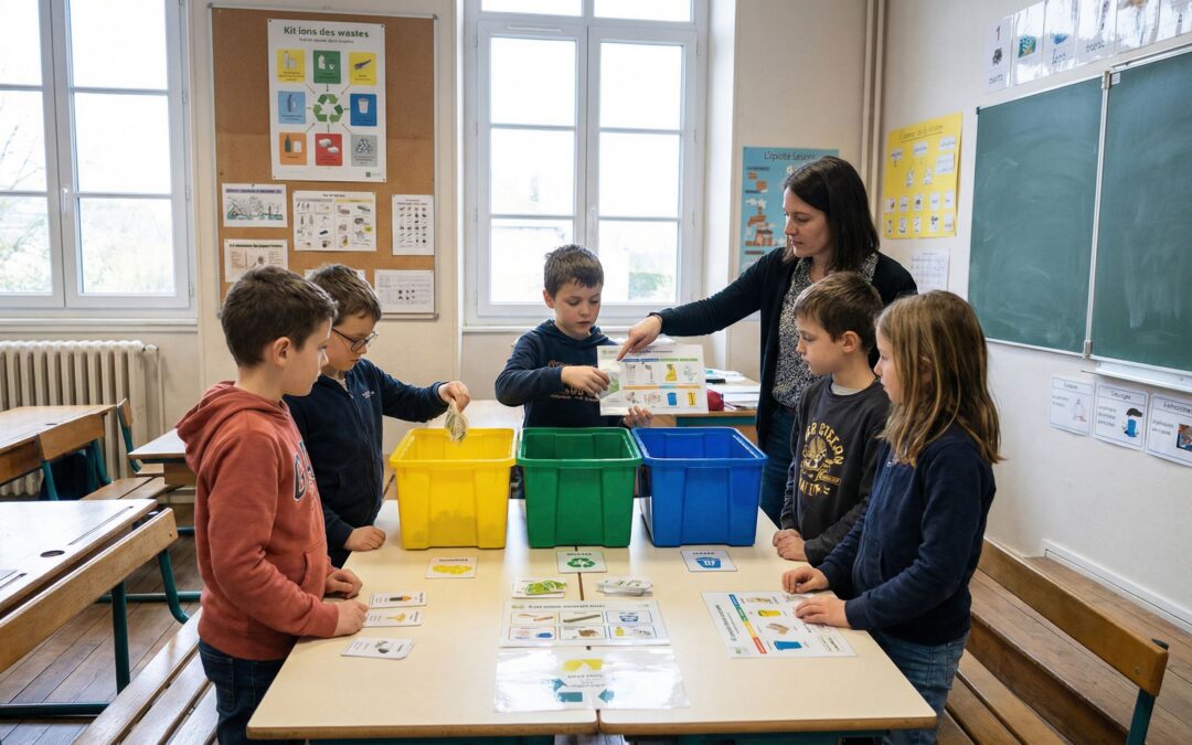 Déchets : concevoir un kit pédagogique pour apprendre les bons gestes de tri à l’école