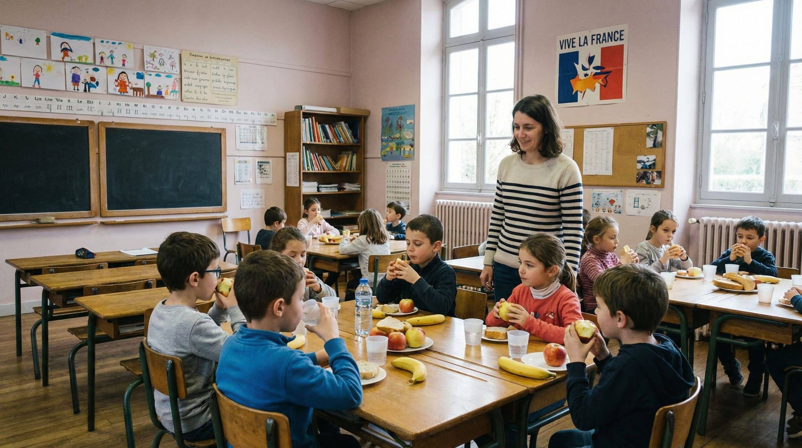 Le goûter expliqué aux élèves