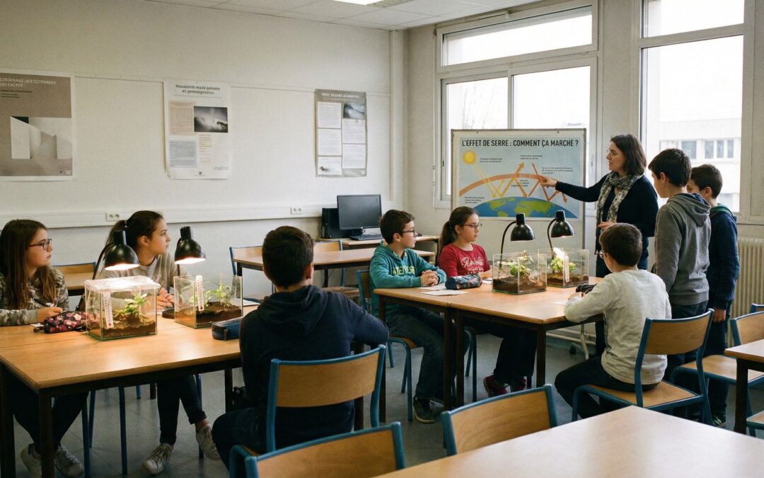 Rendre le changement-climatique compréhensible pour les élèves : cadre pédagogique, exigences RSE et mise en œuvre en classe