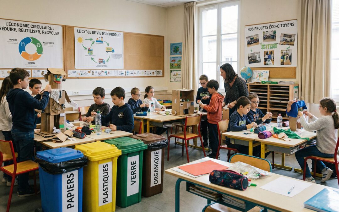 economie-circulaire à l’école : passer de la sensibilisation à des projets concrets en classe