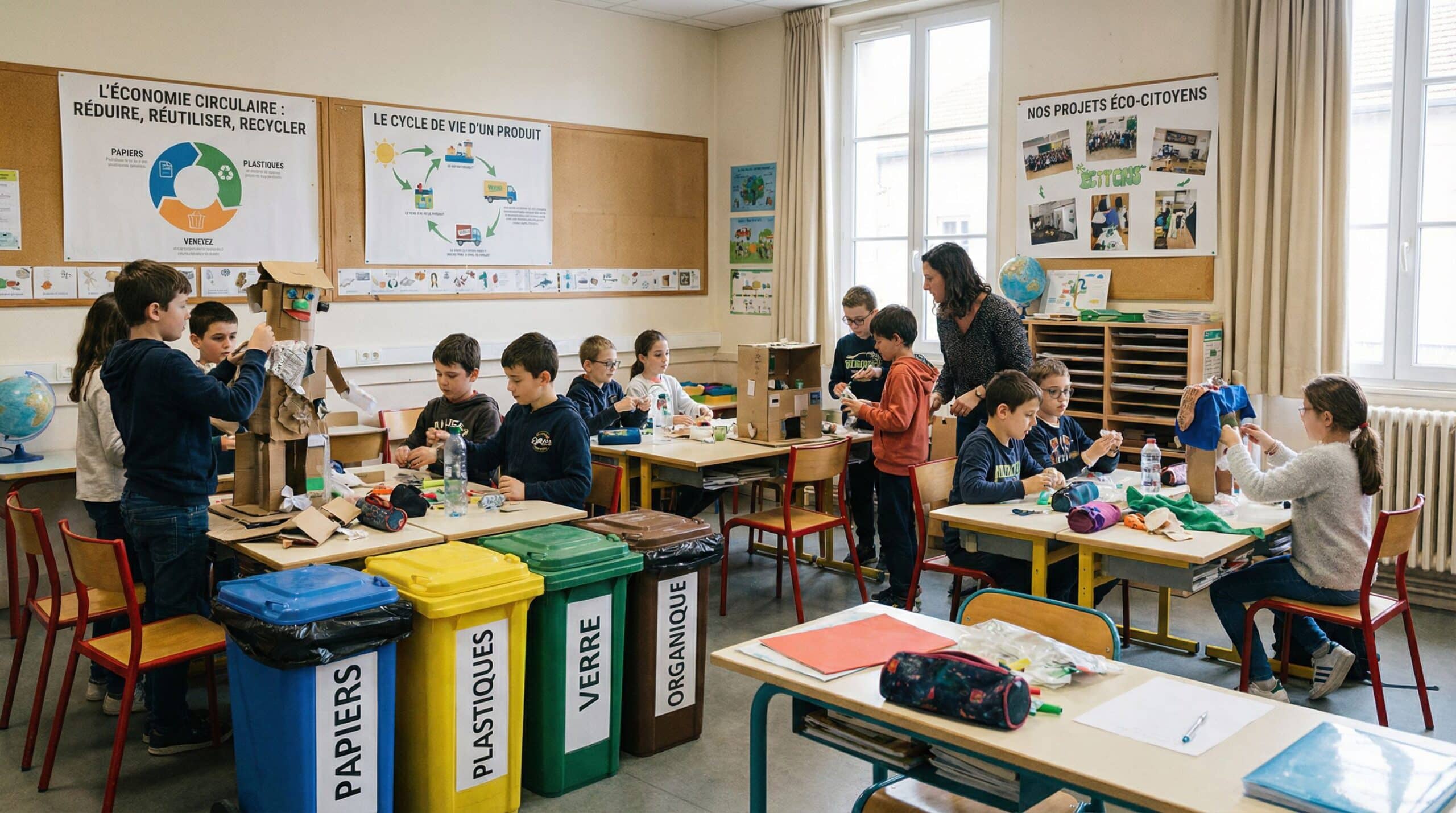 Rendre l’economie-circulaire concrète en classe